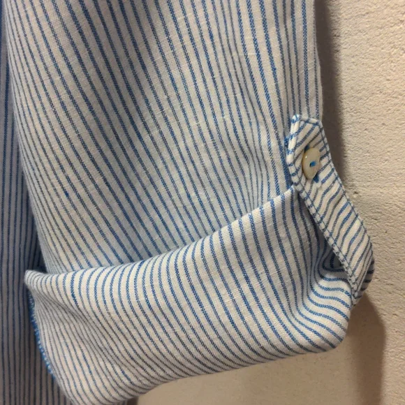 Foxcroft Linen Blouse Size 14 - Picture 3 of 4